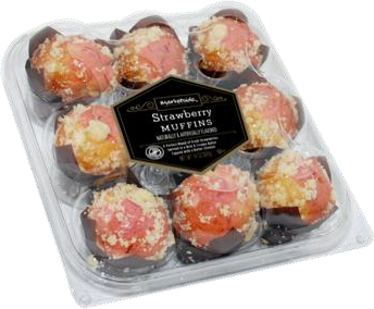 Marketside Strawberry & Creme Muffins (14oz, 8 per case)
