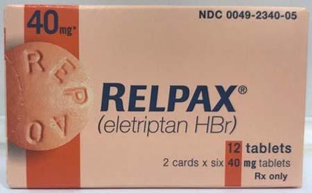 “RELPAX package, 12 tablets”