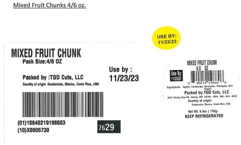Label for Mixed Fruit Chunk 4/6 oz. 