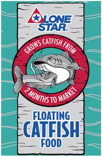 37. “Lone Star Floating Catfish Food”