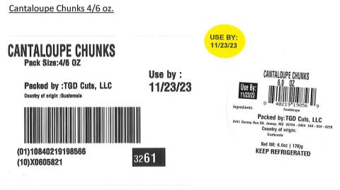Label for Cantaloupe Chunks 4/6 oz. 