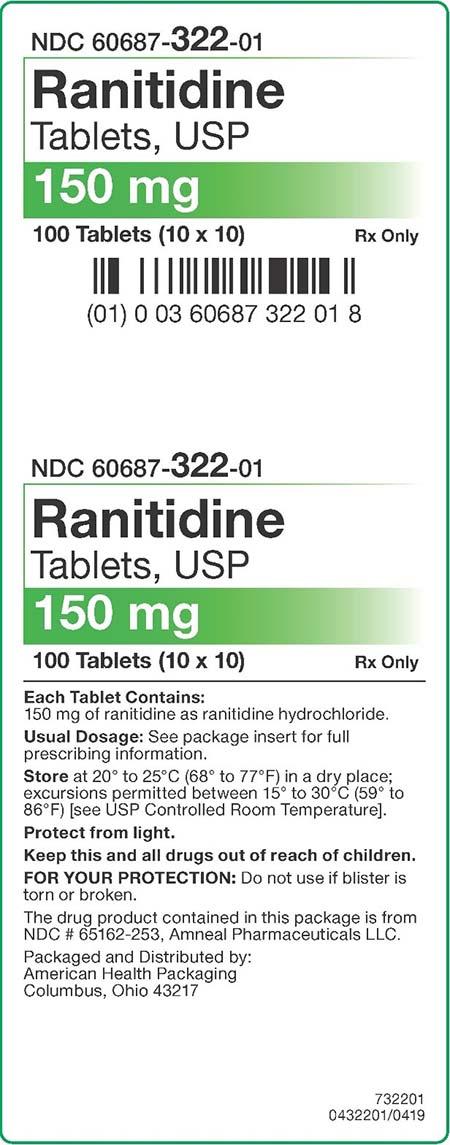Photo 3: Labeling, Ranitidine Tablets, USP 150mg,  blister, new label style