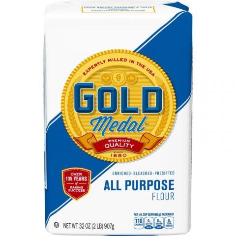Image 4 – Labeling, Gold Medal Bleached All Purpose Flour, Net WT 2 LB