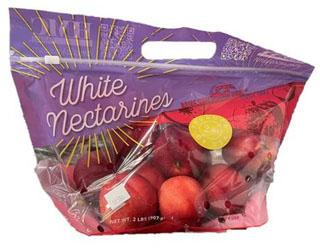 Image 5: “HMC Farms White Nectarines label, 2 lb. bag”
