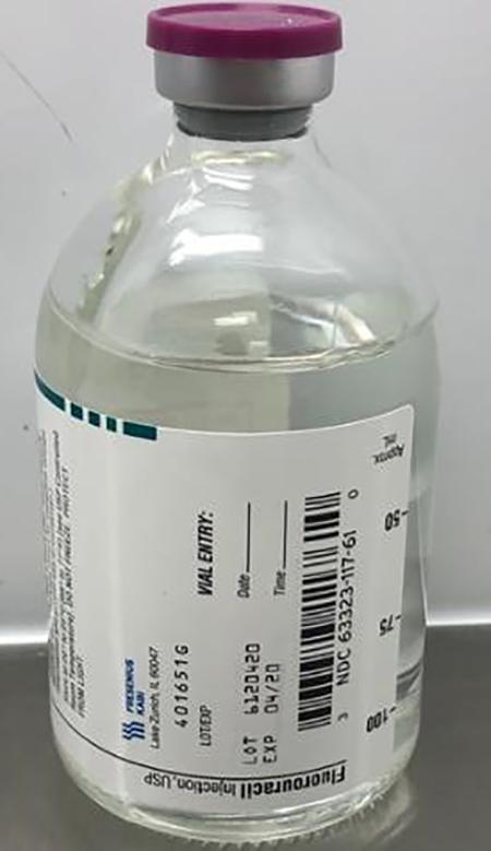 Bottle, Fluorouracil Injection, NDC 63323-117-61