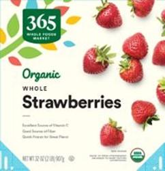 365 Organic Whole Strawberries , 32 oz