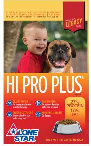 7. “Legacy Hi Pro Plus, Lone Star, dog food”