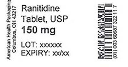 Photo 1: Labeling, Ranitidine Tablet, USP 150 mg 
