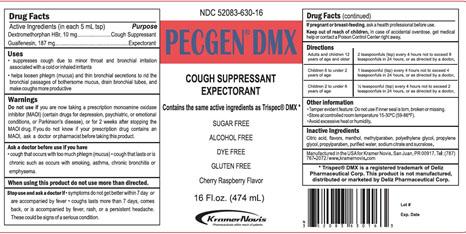 LABEL - PECGEN DMX COUGH SUPRESSANT EXPECTORANT