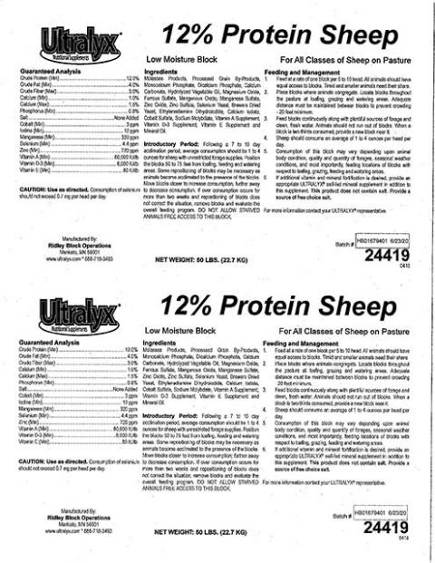 Ultralyx 12% Protein Sheep, 50 lbs.