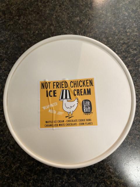 Alternate Lid Label, Life Raft Treats Not Fried Chicken Ice Cream