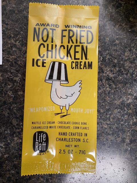 Life Raft Treats Not Fried Chicken Ice Cream, individual bar, 2.5 oz