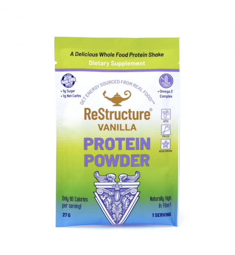 Photo 4 - ReStructure Vanilla Protein Powder, 27 G, front label