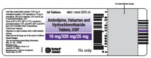 Label example, Torrent Amlodipine 10 + Valsartan 320 + HCTZ 25