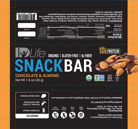 Label, Chocolate and Almond Snack Bar