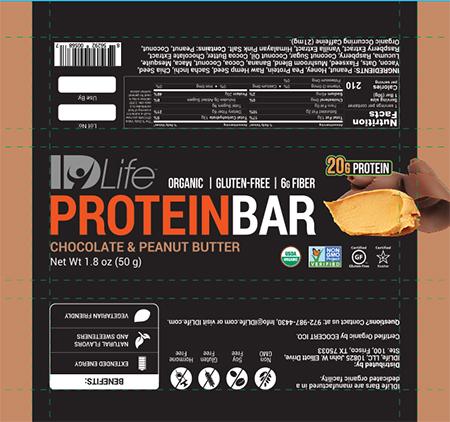 Label, Chocolate and Peanut Butter Protein Bar