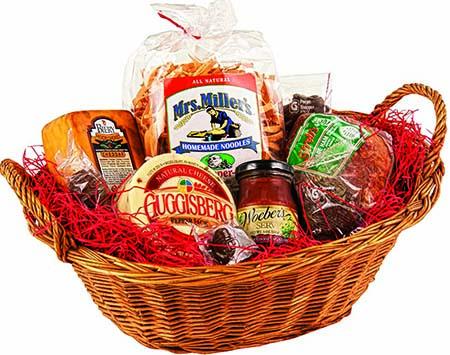 Label, Country Christmas Basket