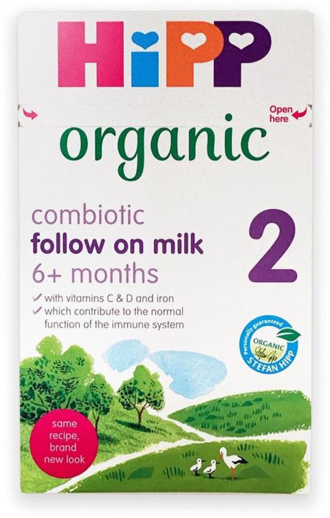 Labeling, HIPP Organic follow on milk 2