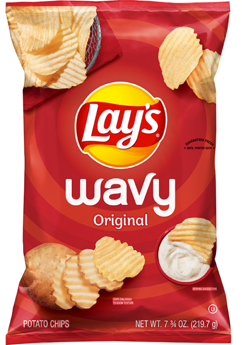 Image 4 - Product label Wavy Lay’s Original Potato Chips 7 ¾ oz (219.7 g)