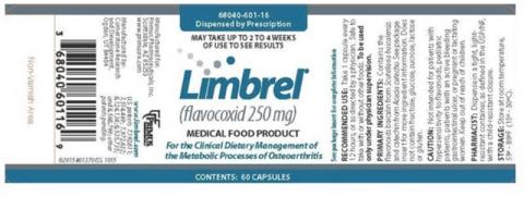 Limbrel (flavocoxid 250 mg), 60 capsules.jpg