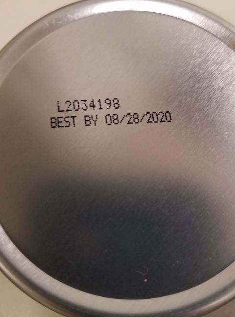 Container Bottom: Lot- Expiration date