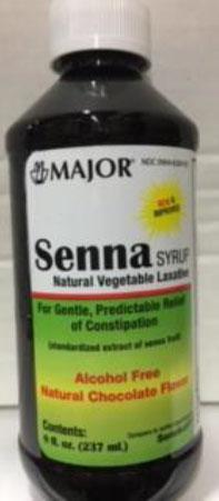 Major Pharmaceuticals Senna Syrup, 237ML, 00904-6289-09, ALL LOTS.jpg