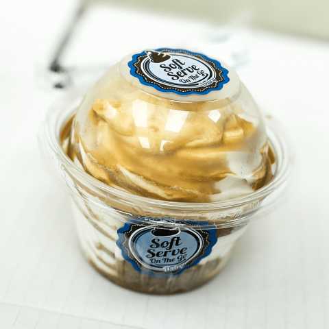 4. Actual product photo Soft Serve on the Go brand Caramel Flavor