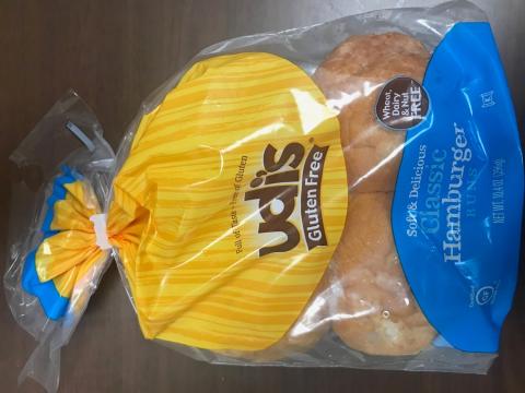 Package Front - Udi’s Gluten Free, Classic Hamburger Buns