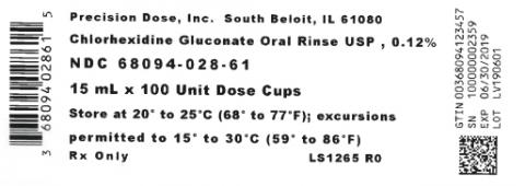 Paroex Chlorhexidine Gluconate Oral Rinse, 15 mL, 10-tray case label