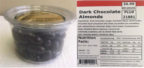 Photo of Container and Nutrition Facts and Ingredient Label
