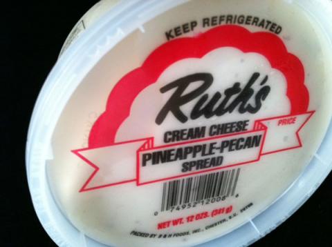 Photo, Ruth’s Cream Cheese Pineapple-Pecan Spread, 12 oz