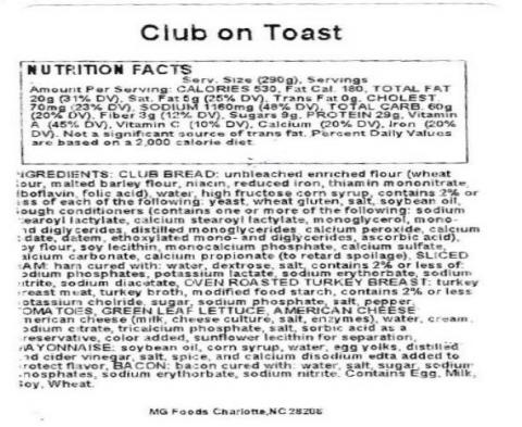 Photo-1-–-Labeling,-Club-on-Toast,-Nutrition-Facts