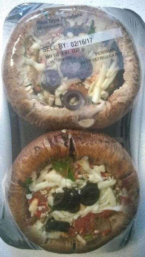 Pizza style Portabella Mushrooms, (2 count tray, 8 oz.), principal display