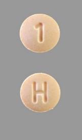 Product image, Accord’s Hydrochlorothiazide Tablets USP 12.5 mg, light orange to peach colored, round, biconvex tablets debossed with H on one side and 1 on another side