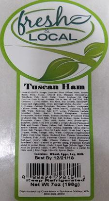 Image 1 - Product label, Fresh & Local, Tuscan Ham