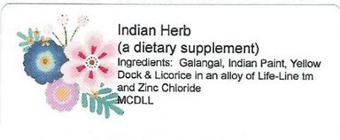 Image 1 - Product labeling Indian Herb