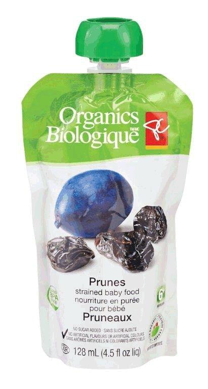 Prunes - strained baby food