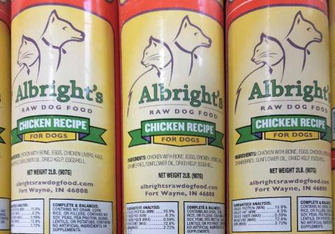 “Product image Albright’s Raw Dog Food Chicken Recipe for Dogs”