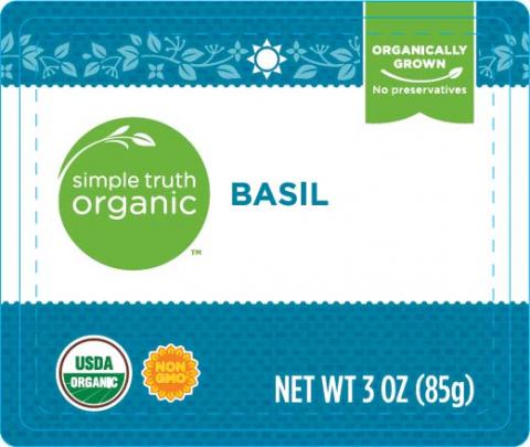 Image 1 - Simple Truth Organic Basil, Net wt 3oz