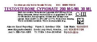 Representative label, testosterone cyp