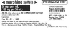 Image 1 - Service code 2T6656, 5 mgmL Morphine Sulfate (Preservative Free) in 0.9% Sodium Chloride.jpg