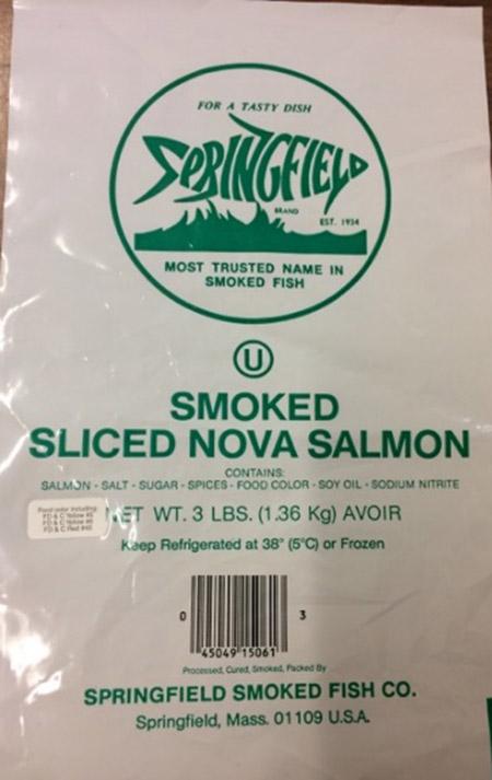 Springfield, Smoked Sliced Nova Salmon