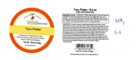 Tastebuds Taco Platter 15.8 oz