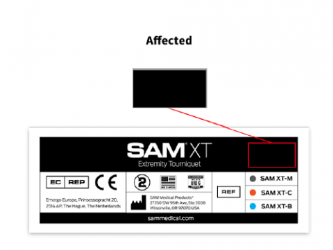 Product image of Affected tourniquet with no box stitch