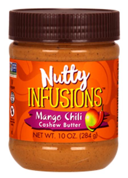 "Nutty Infusions Mango Chili Cashew Butter"