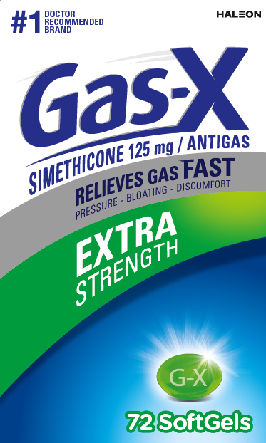 Photograph of Front Carton Gas-X Extra Strength Softgels (120 ct.)