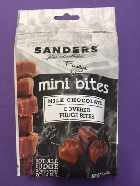 3.75oz Milk Chocolate Covered Fudge Mini Bites, front of package image