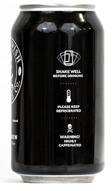 Photo:  Death Wish Coffee Co. Nitro Cold Brew Coffee Side Panel – Instructions