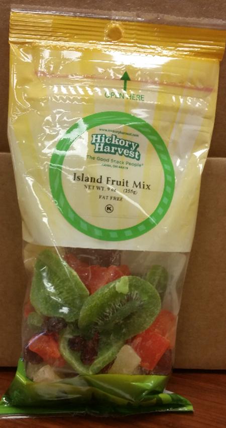 Front of Bag – Hickory Harvest Island Fruit Mix