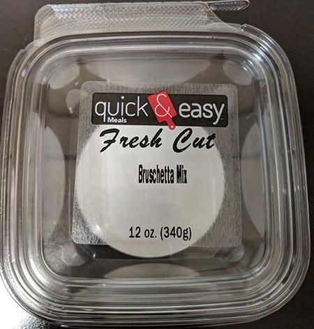 Label, SuperValu Quick & Easy Bruschetta Mix